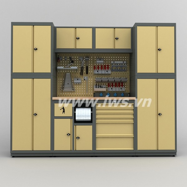 Hệ tủ chứa đồ nghề, dụng cụ 2500mm - Model: 13257